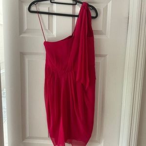 Alice+Olivia XS hot pink 100% silk dress